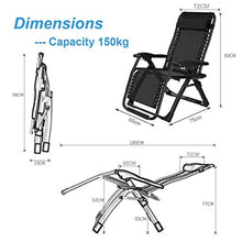 Sywlwxkq Sedia Relax da Ufficio con Balcone Sedia Sdraio reclinabile Sedia Relax con portabicchieri | Sedie Pieghevoli da Giardino per Esterno con Cuscino Imbottito e poggiapiedi | Poltrone