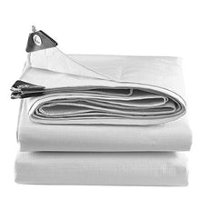 GJSN Telo Multiuso ， Telo per Esterni, Telo da Terra Impermeabile da 0,32 Mm Tenda da Sole Bianca per Giardinaio e Animali Domestici Copertura Antipioia,Bianca,8X6M