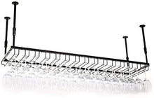 DJSMjbj Rack Stile Semplice Ferro Hanging Glass Wine Rack Decorazione del soffitto Mensola Ripiani Decke (Size : 120 * 40cm)