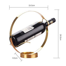 Semplicità Elegante Forma Dell'Anello Domestico Vino Dorato Portabottiglie Bottiglia Di Vino Desktop Creativo Portico Bar Stand Decorazione Decorazioni Europee Regalo Bello Ed Elegante, HJJ