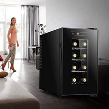 N/Z Home Equipment Wine Cabinet Tea Fresh Cigar Cabinet Household Mini Refrigerator Red And White Wine Cellar with Digital Temperature