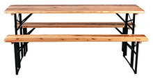 Set 2X Stagecaptain Hirschgarten 2 panche e Tavolo da birreria, Lunghezza 177 cm