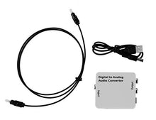 SaySure - Digital Optical Toslink Coax to Analog Converter Adapter