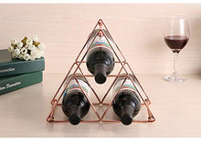 Buy and buy at Brandon Creative Home Decoration Ornaments Wrought Iron Wine Rack Pyramid Wine Rack Wine Display Rack RemovableRose GoldLarge