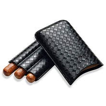 Jia He Scatola di sigari Cigar Box, Sigaro Set Sigaro Idratante Travel Set Portable Sigaro Set 2 Colori Opzionale può Contenere 3 (Color : Black)