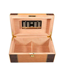 CLJ-LJ Humidor Umidificatore Portatile umidità Sigaro Cubano Scatole Legno di Cedro Fumare sigari Serbatoio Storage Box