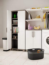 Keter Tidy Armadio Alto, Grigio Scuro/Grigio Chiaro, 68 x 39 x 182 cm