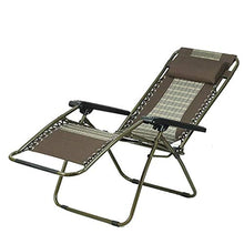 Lettino pieghevole reclinabile – Summer Lunch Break Garden Plaid Lazy – reclinabile portatile a gravità zero