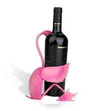 Tooarts Portabottiglie Per Vino Dal Design, Flamingo Pratica Decorazione Scultorea Casa Scaffale Del Metallo Decorazione d'interni