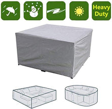 N / A coperture mobili da Giardino per Poltrona in Rattan Polvere Cube Coperto Patio Esterno Cortile Impermeabile Pioggia Giardino, 325 x 208 x 58 cm