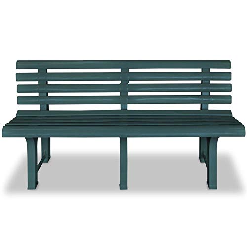 QWSX Tavoli e sedie da Esterno Moderna Outdoor Garden Bench 145 Centimetri di plastica Lounge Panca for Gardern Balcone Cantiere Style Classic Furniture Sedie Panchina Tempo Libero e intrattenimento