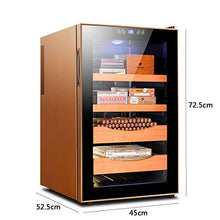 Sigaro Cabinet Sigaro elettronico Gabinetto di temperatura costante Idratante Cigar Cabinet del Governo del vino Frigorifero 4 strati 70L Cigar Box ( Color : Brown , Size : 45*52.5*72.5cm )