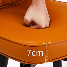 XINGLEI Sgabelli da Bar, Sgabello da Bar ad Altezza Fissa, Sedia Imbottita con Schienale Medio per Una Seduta ergonomica Alta, sedie con Base in Metallo Resistente per bancone Bar