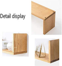 RCLD Una partizione Fadinghlr-Mensola Research Natural Solid Oak Foto di Famiglia Style Gallery Design Compatto di Lunga Durata Wood Texture Forte (Color : Wood Color)