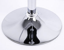 WOLTU BH32sz-2 Sgabelli da Bar Sedia Cucina Alta con Schienale Senza Braccioli Girevole Tessuto di Lino/Cromato Nero 2 Pezzi