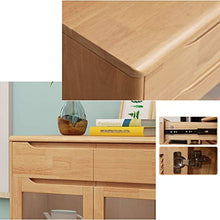 XINMUHE-Z Armadietti Cinesi Moderni Semplici - Armadietto Laterale da Pranzo, Materiale in Legno Massello, con 2 Cassetti, Lussuosi Ed Eleganti Mobili Contenitori