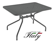 EMU Tavolo per Esterno Cambi 120 x 80 CM Art. 807 Marchio 4 POLTRONE Ronda in Ferro ZINCATO E Verniciato A POLVERI - Colore Ferro Antico - Made in Italy