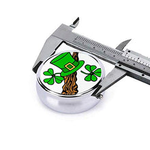 Happy St Patrick's Day - Contenitore rotondo per pillole, 3 scomparti, in metallo, per medicina e vitamine, per viaggi all'aperto