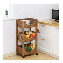 &ripiano di stoccaggio Scaffalature Salotto Camera da letto Bagno Ripostiglio Scaffale per ripiani Cucina di casa Cesto di frutta e verdura Telaio a 3 strati con struttura a pavimento Scaffale di fini