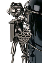 Brubaker Portabottiglie per Vino - Vignaioli Viticoltore - Decorazione in Metallo - Portabottiglie con Biglietto d'Auguri - Regalo del Vino
