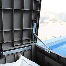 XLLLL Cassapanca da Esterno Contenitore Impilabile in Plastica Capannone Giardino Deposito Banco Impermeabile Cuscino Ideale per Terrazza Patio Scatola