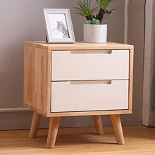 Schedari Schedari di legno solido Comodino cassetto ad alta capacità Luogo di vestiti in camera da letto riporre libri in massello - 45x40x50cm Mobile Home Office Scatola di file (Color : B)