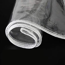 Teloni Impermeabili Trasparenti con Asola,0.35mm Telone Antipioggia Trasparente Impermeabile,Antistrappo Copriruota Tenda Pergola con Occhiellato,per Camera Sole/Finestra (1.1x3.9m/3.6x12.8ft)