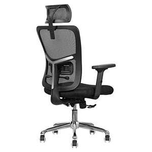 YUYTIN Sedia da Ufficio Regolabile ergonomica con Limiti di Braccio 3D e Supporto Lombare - Alto Schienale con Maglia Traspirante - Cuscino per sedili in Rete - Testa e reclinazioni Regolabili