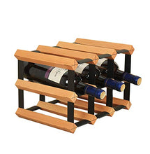 LHQ-HQ Bottiglia di Vino Wine Rack Rack di Vetro Solidi Legno for Il Vino Holder Wine Rack Bagagli