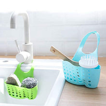 MAGT Cestello Portaoggetti da Cucina, Cestello Cucina Borsa da Cucina Regolabile in Spugna Borsa Portaoggetti Cestino Portaoggetti Bagno Portaoggetti(Verde)