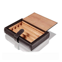 Minmin Portable Cigar Holster Legno di Cedro ad alta densità bordo Tight-sigillato allineato con alcoholized Idratante di sicurezza, 205x140x40mm accessori del sigaro (Size : 205x140x40mm)