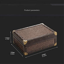 Scatola Di Sigari Humidor Con Umidificatore e Igrometro - Humidor In Pelle Marrone - Humidor 50