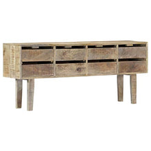vidaXL Massello di Mango Credenza Rustica con 8 Cassetti Armadietto Decorativa Robusta Stabile Mobiletto Madia Cassettiera in MDF