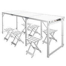 Set di sedie da campeggio in alluminio, pieghevole da giardino e sedia da spiaggia, portatile 180X60X70cm-bianco