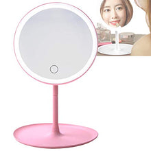 Specchio Trucco,3 Colori Di Luci Regolabili Con Schermo Tattile Specchio Trucco Con Luce Led Per Trucco Camera Da Letto Rasatura e Viaggio