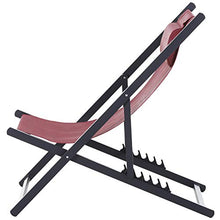 miozzi Set 2 Sedie Sdraio Pieghevoli in Alluminio 96,35x58x91,5 cm Rex Rosso
