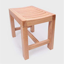 N/Z Arredamento per la casa Sgabelli da Doccia in Legno di Teak Sgabelli da Bagno e sedie Aid for Ped Max 150kg 0106