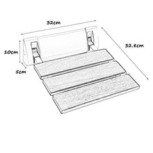 Accessori da bagno - Yushi ~ pieghevole parete doccia Sgabelli Parete doccia in legno di seduta sgabello pieghevole di legno cambiare le scarpe di feci for gli anziani / disabili Anti-Slip doccia Sedi