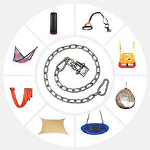 Gancio Soffitto Ganci Altalena Acciaio Inox Kit, Staffa Sacco Boxe Sospesa Amaca Altalena Accessori con Catenacatena, Capacità di Carico Fino a 450 KG 360 °Girevole, per Travi in Legno, Soffitto