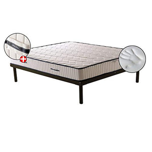 Materasso DETRAIBILE FISCALMENTE, ALTO 19.5 Cm in Memory, tessuto Soft Alta resistenza Ortopedico, COMPLETAMENTE Antiacaro X ogni rete, MEMORY SPORT, singolo 110x190