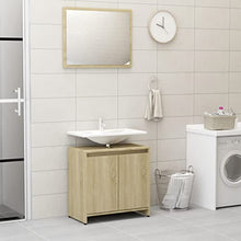 Set di mobili da bagno, in rovere Sonoma Agglomerato