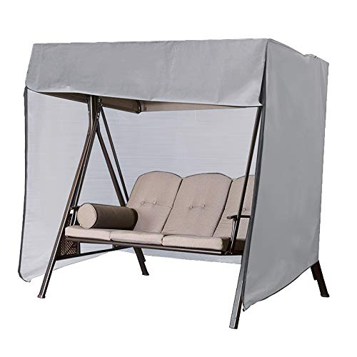 Eurobuy Patio Altalena Pieghevole Della Copertura Impermeabile Durevole Amaca Altalena Aliante Copertura 67X63x47 Pollici All Weather Protezione Esterna Mobili da Giardino Copre