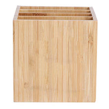 Fictory Scatola portaoggetti, portaoggetti da Tavolo in bambù, Penna, Matita, Contenitore, Contenitore per cancelleria, con gessetto Magnetico a Scatto