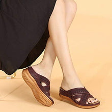 Sandali Donna Sandali Zeppa Scarpe Passeggio Spiaggia, Sandali Donna Sexy Tacco Zeppa Sandali Punta Aperta Retro, Moda Comode Morbido Antiscivolo Ciabatte Casa Infradito,C,41