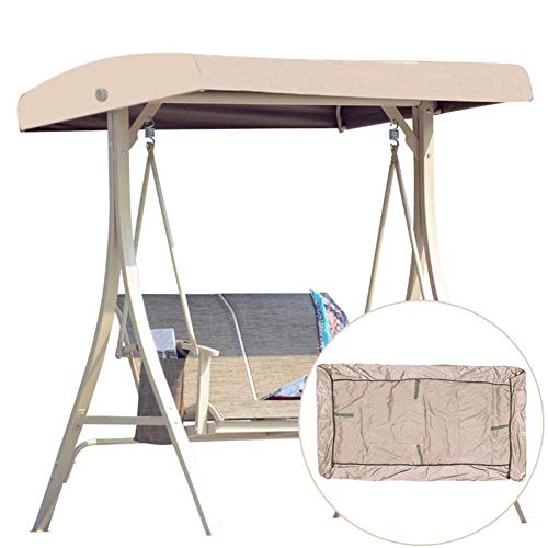 WitIwinna - Copertura superiore di ricambio per sedia a dondolo WitIwinna impermeabile con 4 tasche angolari rinforzate, per giardino, cortile, cortile, PorcIwinna (191 x 120 x 18 cm)