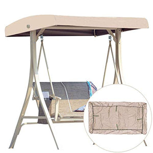 WitIwinna - Copertura superiore di ricambio per sedia a dondolo WitIwinna impermeabile con 4 tasche angolari rinforzate, per giardino, cortile, cortile, PorcIwinna (191 x 120 x 18 cm)