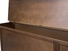 Homemania 1014_PF Cassapanca Alma, Noce in Legno, 120 x 35 x 45 cm