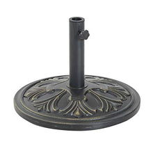 Outsunny Base per Ombrellone per Palo da 35mm/38mm/48mm Peso 13KG da Giardino HDPE Φ48x34cm