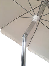 Michele Sogari & C. Srl Ombrellone Lido Spiaggia Beige in Alluminio con snodo Misura 220 cm in Alluminio e Poliestere 230 gr