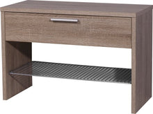 Germania AZ 3027-167-Sgabello/scarpiera, 76 x 53 x 35 cm, in Rovere Scuro Decor
